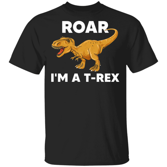 Roar I'm A T-rex Funny Halloween T-rex Lover Gifts T-Shirt - Macnystore