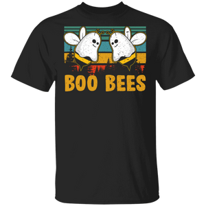 Vintage Retro Halloween Boo  Bees Couples Scary Horror T-Shirt - Macnystore