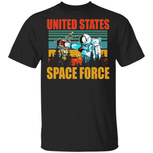 Vintage Retro United States Space Force Astronaut Space Force Puch Alien Shirt T-Shirt - Macnystore