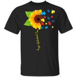 Accept Understand Love Autism Awareness Sunflower Gift T-Shirt - Macnystore