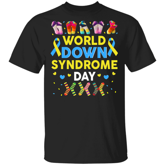 World Down Syndrome Day Awareness March 21 Socks Cute Down Syndrome Patient Three #21 Chromosomes Kids Mom Dad Gifts T-Shirt - Macnystore