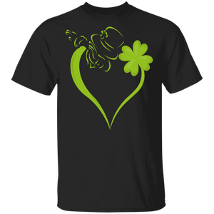 Dabbing Shamrock Leprechaun St Patrick's Day Irish Gifts T-Shirt - Macnystore