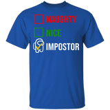 Gamer Shirt Naughty Nice Impostor Funny Imposter Crewmate Sus Among Us Game Gamer Gifts Youth T-Shirt - Macnystore