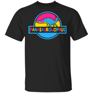 Pride Pansexual Flag Parasaurolophus Proud LGBT Pansexual Gifts T-Shirt - Macnystore