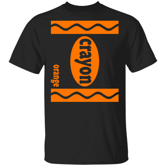 Cool Orange Crayon Matching Student Teacher The First Day Of School Back To School Gifts T-Shirt - Macnystore
