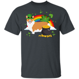 Leprechaun Corgi Dog Lover St Patrick's Day Gifts T-Shirt - Macnystore