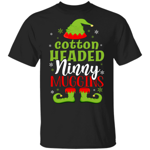 Christmas Elf Lover Shirt Cotton Headed Ninny Muggins Funny Christmas Elf Lover Gifts Christmas T-Shirt - Macnystore