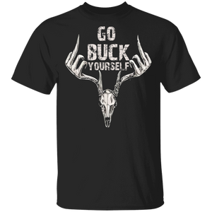 Go Buck Yourself Funny Deer Skull Deer Hunting Hunter Gifts T-Shirt - Macnystore