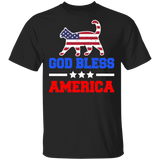 God Bless America Cool American Flag Bobcat Shirt Matching Bobcat Lover Fans American Social Distancing Gifts T-Shirt - Macnystore