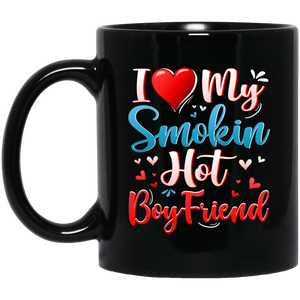 I Love My Smokin Hot Boyfriend Cute Valentine Couple Mug - Macnystore