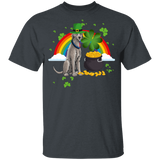 Leprechaun Irish Wolfhound Dog Lover St Patrick's Day Gifts Youth T-Shirt - Macnystore