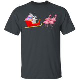 Easter Bunny Riding Flamingo Funny Rabbit Bunny Eggs Easter Day Matching Shirt For Kids Men Women Flamingo Lover Gifts T-Shirt - Macnystore