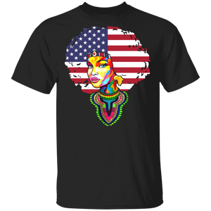 Hippie American Flag Juneteenth Dashiki Matching 4th Of July Independence Day Gifts T-Shirt - Macnystore
