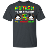 Autism It's Not A Disability Autism Awareness Month Guinea Pig Lover Cute Autistic Children Autism Patient Kids Women Gifts T-Shirt - Macnystore