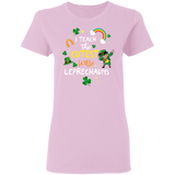 I Teach The Cutest Little Leprechaun Teacher St Patricks Day Ladies T-Shirt - Macnystore