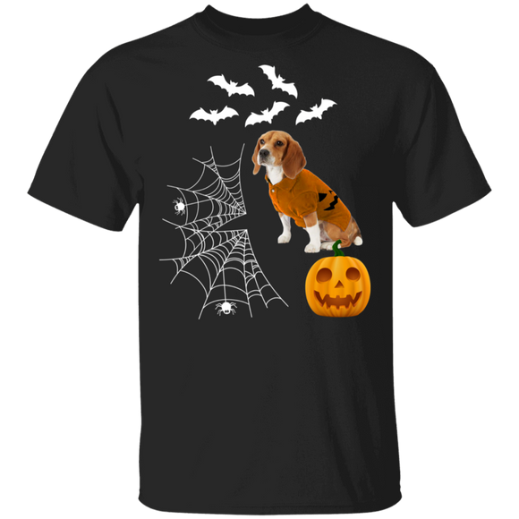 Beagle Wear Pumpkin Halloween Costume Dog Lovers T-Shirt - Macnystore