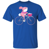 Bunny Riding Bicycle Easter Eggs Funny Easter Gifts Youth T-Shirt - Macnystore