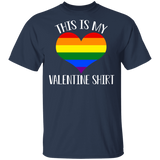 This Is My Valentine Shirt Cute Gay Pride LGBTQ Matching Shirts For Couples Boys Girl Women Personalized Valentine Gifts T-Shirt - Macnystore