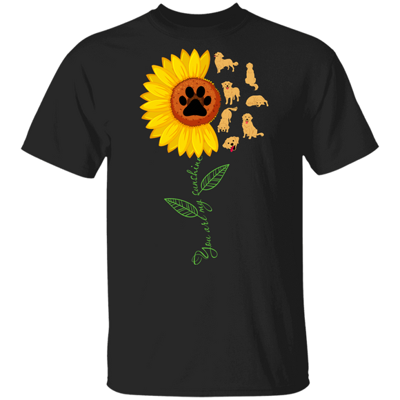 You Are My Sunshine Sunflower Flower Golden Retriever Dog Pet Lover Owner Gifts Youth T-Shirt - Macnystore