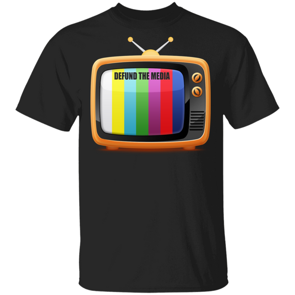 Funny Defund The Media TV Television Film Movies Gifts T-Shirt - Macnystore