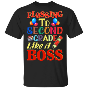 Flossing To 2nd Grade Like A Boss Funny Back To School Gifts T-Shirt - Macnystore