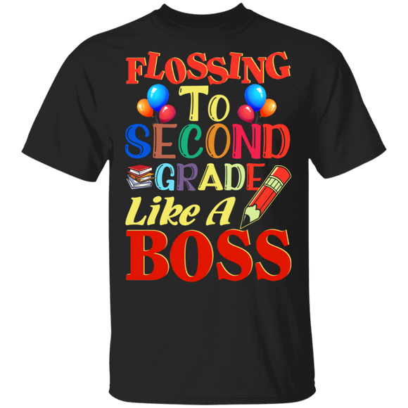 Flossing To 2nd Grade Like A Boss Funny Back To School Gifts T-Shirt - Macnystore