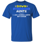 Down Syndrome Auntie Definition Down Syndrome Awareness Cute Down Syndrome Patient Three #21 Chromosomes Women Family Gifts T-Shirt - Macnystore