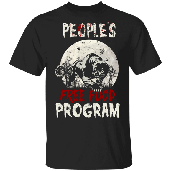Halloween Panther Lover Shirt People's Free Food Program Cool Panther Lover Gifts Halloween T-Shirt - Macnystore