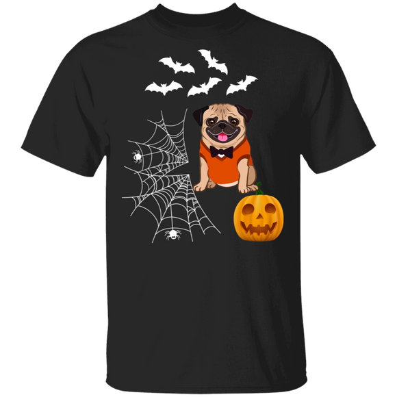 Pug Wear Pumpkin Halloween Costume Dog Lovers T-Shirt - Macnystore