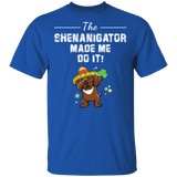 The Shenanigator Made Me Do It Dabbing Cockapoo Leprechaun Shamrock Cockapoo Dog Lover St Patrick's Day Gifts T-Shirt - Macnystore