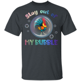 Stay Out Of My Bubble Funny Gifts For Rooster Lover Kids Boys Girls Funny Chicken Whisperer Gifts T-Shirt - Macnystore