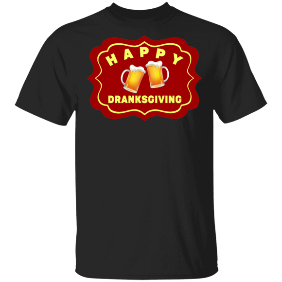Thanksgiving Beer Lover Shirt Happy Dranksgiving Funny Thanksgiving Drinking Beer Lover Gifts T-Shirt - Macnystore