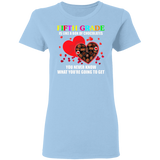 Fifth Grade Is Like A Box Of Chocolates Matching Shirts For Elementary Middle Teacher Personalized Valentine Gifts Ladies T-Shirt - Macnystore