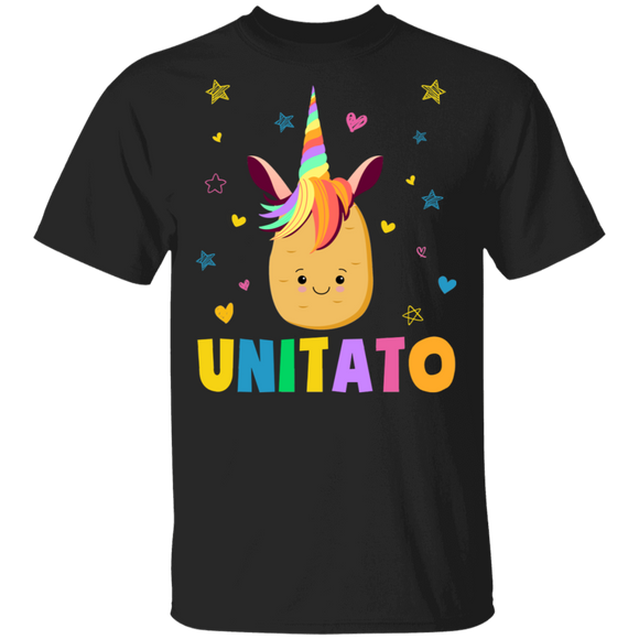 Unitato Funny Unicorn Potato Matching Magical Unicorn Lover Farmer Gifts T-Shirt - Macnystore