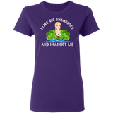 I Like Big Shamrock And I Cannot Lie St Patrick's Day Gifts Ladies T-Shirt - Macnystore