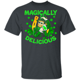 Magically Delicious Funny Leprechaun Drinking Beer Drunke Patrick's Day T-Shirt - Macnystore