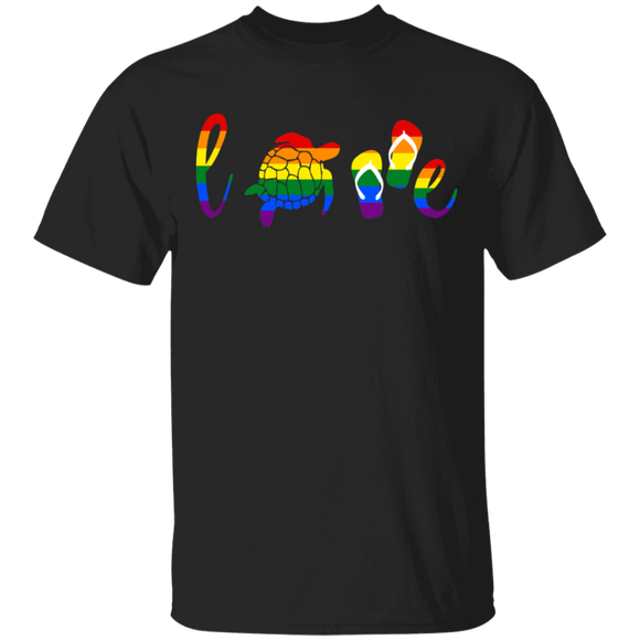 Love Pride LGBT Turtle Proud LGBT Gay Lesbian Gifts T-Shirt - Macnystore