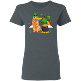 Leprechaun Golden Retriever Dog Lover St Patrick's Day Gifts Ladies T-Shirt - Macnystore