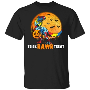 Trick Rawr Treat Cool Autism Awareness Dinosaur Lover Gifts T-Shirt - Macnystore