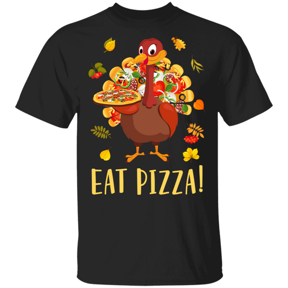Thanksgiving Turkey Pizza Lover Shirt Eat A Pizza Cool Thanksgiving Turkey Pizza Fall Autumn Lover Gifts Thanksgiving T-Shirt - Macnystore