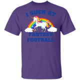 I Suck At Fantasy Football Funny Magical Unicorn T-Shirt - Macnystore