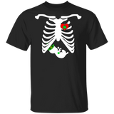 Skull Skeleton Leprechaun Pregnancy Announcement Patrick's Day T-Shirt - Macnystore
