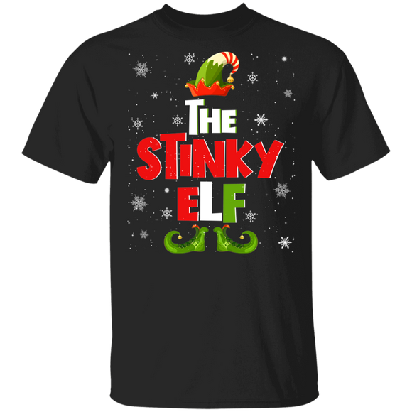 Christmas Elf Lover Shirt The Stinky Elf Funny Christmas Elf Lover Matching Family Group Gifts T-Shirt - Macnystore