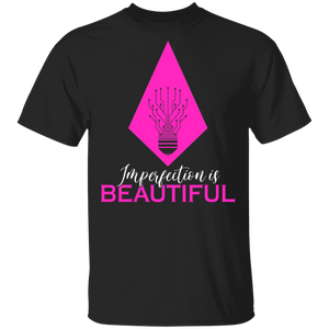 Pink Quote Shirt Imperfection Is Beautiful Cool Pink Quote Lover Gifts T-Shirt - Macnystore