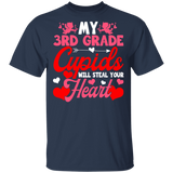 My 3rd Grade Cupids Will Steal Your Hearts Teacher Elementary Teacher Funny Teacher Couple Valentine Gifts T-Shirt - Macnystore