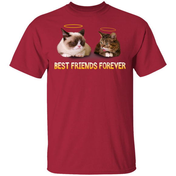 Best Friends Forever Cat Lover G500 Gildan 5.3 oz. T-Shirt - Macnystore