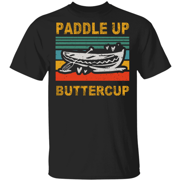 Vintage Retro Paddle Up Buttercup Cute Canoe Shirt Matching Boat Canoe Lover Fans Gifts T-Shirt - Macnystore