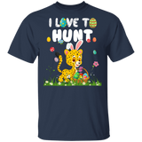 I Love To Hunt Funny Rabbit Bunny Cheetah Eggs Easter Day Matching Shirt For Kids Men Women Cheetah Lover Gifts T-Shirt - Macnystore