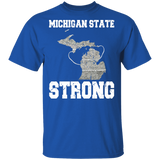 Michigan State Strong Shirt Matching Kids Men Women Michigan State American Gifts T-Shirt - Macnystore