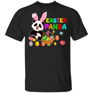 Easter Panda Funny Rabbit Bunny Panda Eggs Easter Day Matching Shirt For Kids Men Women Panda Lover Gifts T-Shirt - Macnystore